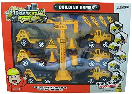 Set of Diecast Construction Vehicle, Building Construction Toys, Construction truck.