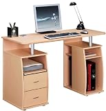 Large COMPUTER DESK in Maple with FREE EXPEDITED DELIVERY (PC55m)