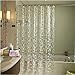 Eforgift Eco-Friendly 14 Gauge PVC Shower Curtains Waterproof,Bathroom Curtain Liner,Mosaic Clear (72WX72H)
