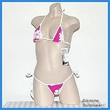 Sexy Micro Thong Bikini (Hot Pink Floral Print)