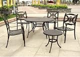 Cast Aluminum Patio Armchair Set