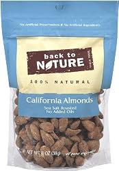 Back To Nature California Almonds, Sea Salt Roasted, 11-Ounce Pouches (Pack of 3)