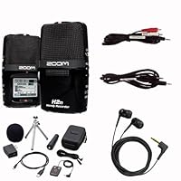 Zoom H2n Handy Handheld Portable Multitrack Recorder Package