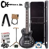 Charvel Desolation DS1 ST Single Cutaway Stop Tail Trans Black Electric Guitar withGO-DPS Planet Waves Shredder Pick Pack Part# PW Shred,D?addario EXL110 Strings,PW-CT-12 Tuner, Ultra Stand 2445 BK,PWS100V Strap,PW-CGT-10 Cable, MBT Hard Case