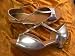 girls ladies ballroom dance shoes silver size 6.5 jessica