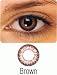 Non Prescription Color Contact Lens Two Tone Brown