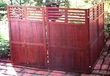 4-Panel Wooden Enclosure Hinged Privacy Fence