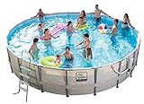 Pro-series 22-foot Round Metal Frame Pool 52" Depth