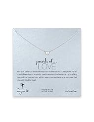 Dogeared Pearls Of Love Sterling Silver 16" Necklace