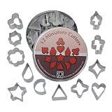 R & M Mini Cookie Cutter Set, Tin