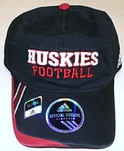 Northern Illinois Huskies Slouch Flex Adidas Hat - XL/2XL - EQ15Z