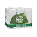 Seventh Generation White Paper Towels, 2-ply, 140-sheet Rolls, 6-Count (Pack of 4) (Packaging may vary)