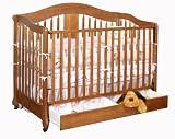 Stork Craft Rochester Stages Crib With Drawer In Oak