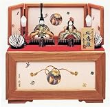 一秀作　桐製収納飾り　木目込　桜香雛　久月監製　30357