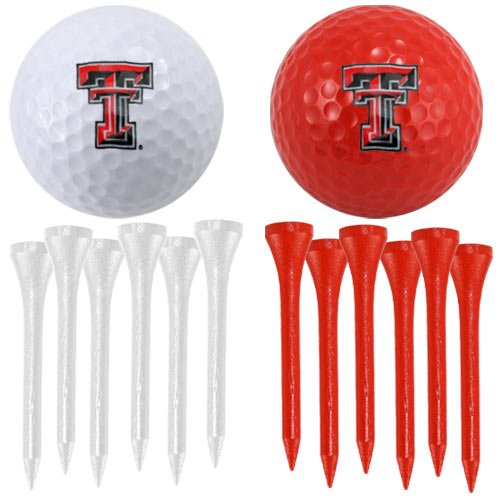 Texas Tech Red Raiders Golf Balls Tees Combo Pack