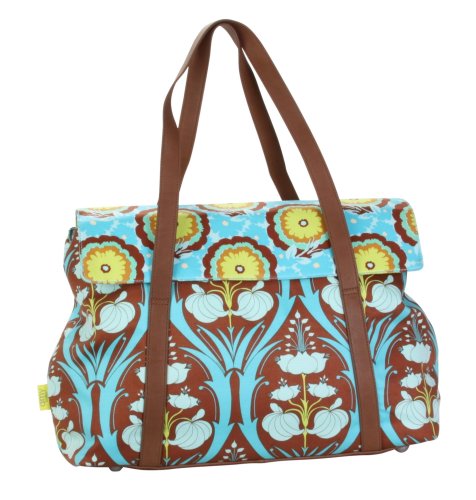 Amy Butler Harmony Laptop Tote,Passion Lily Turquoise,one size
