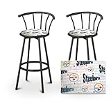 2 Pittsburgh Steelers NFL Football Themed Specialty / Custom Black Barstool ....