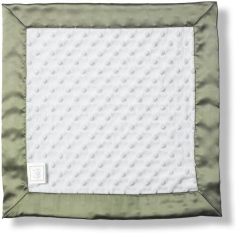 Baby Lovie, Small Security Blanket, Plush Dots with Satin Trim, Sage