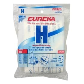 Package of 3 Genuine Eureka Style H Bags