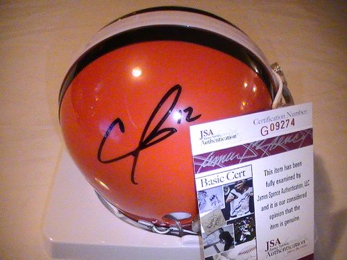 COLT MCCOY SIGNED AUTO AUTOGRAPHED CLEVELAND BROWNS MINI HELMET W/ COA AND HOLOGRAM JSA