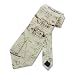 Men's Handmade Tie Ship Drawing Tan Silk Necktie