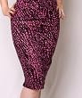 Switchblade Stiletto Fuchsia Leopard Print Skirt Small - XL