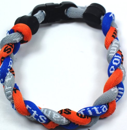 NEW! Orange Royal Blue Gray 8" Torando Titanium Sport Wristband