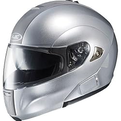 HJC Metallic Men's IS-MAX BT Bluetooth Street Bike Motorcycle Helmet - Silver