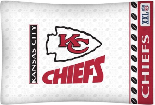 NFL Kansas City Chiefs Micro Fiber Pillow Case Logo