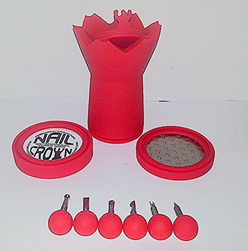 The Nail Crown All- in-One Silicone Container (Red)