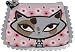 Fluff Flower Kitty Scallop Vegan Coin Purse