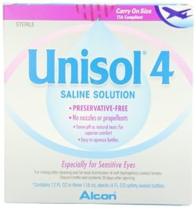 Unisol 4 Preservative Free Saline Solution, 12 fluid Ounce