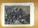 1854 YULE LOG HOME CHRISTMAS SKETCH SOCIAL HISTORY