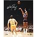 Walt Frazier Autographed Jump Shot Over Jerry West 16x20 Photograph Image