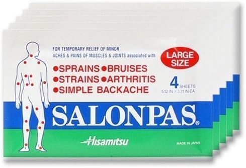 SALONPAS Large Pain Relief Patches (Pack of 15 (4 sheets ea))