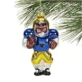 UCLA Bruins Angry Football Player Glass Ornament