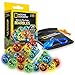 NATIONAL GEOGRAPHIC GID Marble Pack â€“ 25 Glass Marbles That Glow-in-The-Dark, with Storage Pouch & UV Keychain Light, Great for Use with Marble Run Sets