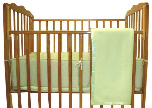 American Baby Company 3-Piece Cotton Percale Porta-Crib Set - Celery