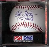Bob Feller Autographed MLB Baseball 107.9 MPH PSA Graded 9.5