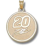 LogoArt Tony Stewart 10K Round Pendant