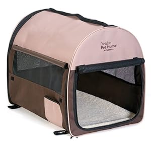Petmate Portable Pet Home, Intermediate, Dark Taupe/Coffee Grounds Brown Petmate Portable Pet Home, Intermediate, Dark Taupe/Coffee Grounds Brown