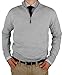 Luciano Natazzi Mens Quarter Zip Sweater Mock Neck Fine Cotton Pullover Slim Fit