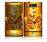 Wings of Gold Design Decorative Skin Cover Decal Sticker for Motorola Droid Triumph Cell Phone