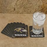 NFL Baltimore Ravens 8-Pack Absorbent PaperKraft Coasters