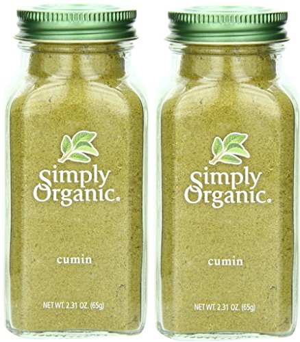 Simply Organic Cumin Seed Ground Certified Organic, 2.31-Ounce Container, 2 Pack