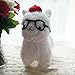 Black Glasses Alpaca Stuffed Animal Dolls Plush Soft Baby Toy Arpakasso Alpacasso