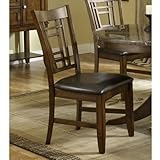 Hillsdale Patterson Side Dining-Chairs, Dark Oak, Set of 2