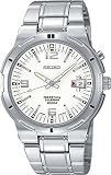 Seiko Men's SNQ075 Perpetual Calendar Silver-Tone Watch