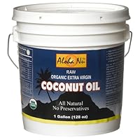 Aloha Nu Certified Organic Extra Virgin Coconut Oil, 128-Ounce Tub