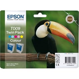 Epson Stylus Photo (Twin Pack) T009 colour ink cartridge C13T009402